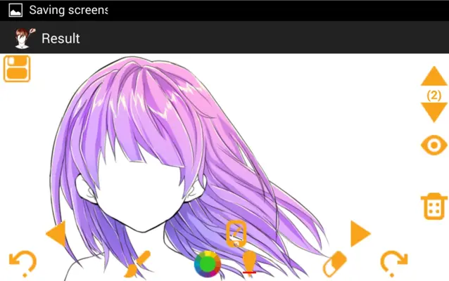 Draw Hair android App screenshot 0