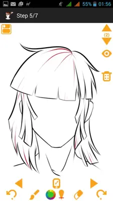 Draw Hair android App screenshot 9