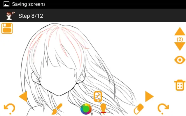 Draw Hair android App screenshot 1