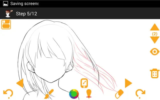 Draw Hair android App screenshot 2