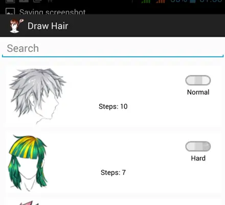 Draw Hair android App screenshot 5