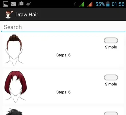 Draw Hair android App screenshot 7